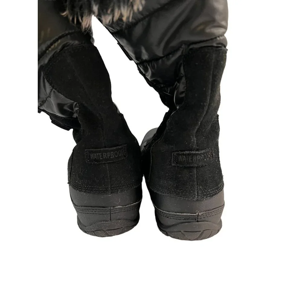 The North Face Nuptse Purna Women Sz 7‎ Black Mid Winter 620179 Boot 200 Grams